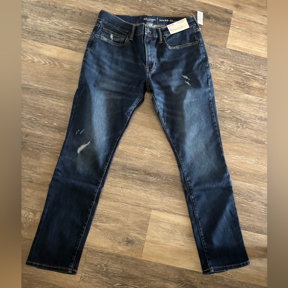 Men's Srizona Slim Advance Flex 360 Blue Jeans Sz 33x30 NWT